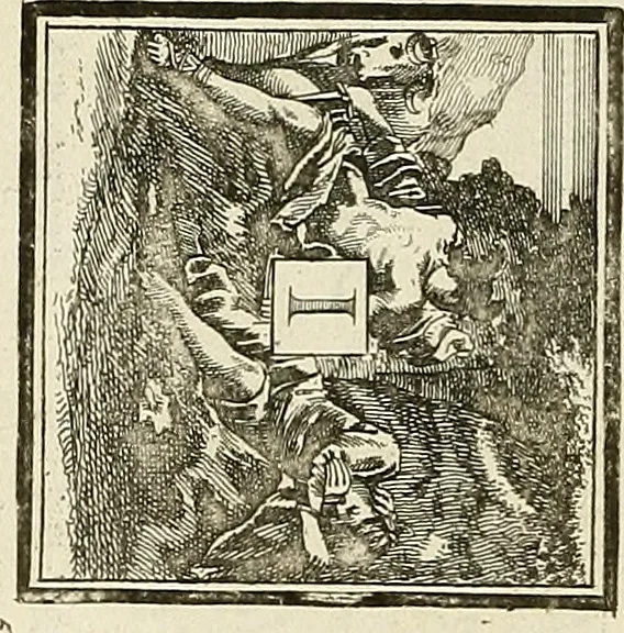 An illustration from Rules and examples of perspective proper for painters and architects, etc. in English and Latin :‡bcontaining a most easie and expeditious method to delineate in perspective all designs relating to architecture, after a new manner, wholly free from the confusion of occult lines /‡cby that great master thereof, Andrea Pozzo, Soc. Jef. engraven in 105 ample folio plates, and adorn'd with 200 initial letters to the explanatory discourses ; printed from copper-plates ony best paper by John Sturt ; done into English from the original printed at Rome 1693 in Lat. and Ital. by Mr John James of Greenwich, 1693, leaf 44