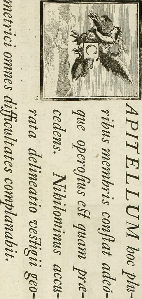 An illustration from Rules and examples of perspective proper for painters and architects, etc. in English and Latin :‡bcontaining a most easie and expeditious method to delineate in perspective all designs relating to architecture, after a new manner, wholly free from the confusion of occult lines /‡cby that great master thereof, Andrea Pozzo, Soc. Jef. engraven in 105 ample folio plates, and adorn'd with 200 initial letters to the explanatory discourses ; printed from copper-plates ony best paper by John Sturt ; done into English from the original printed at Rome 1693 in Lat. and Ital. by Mr John James of Greenwich, 1693, leaf 94