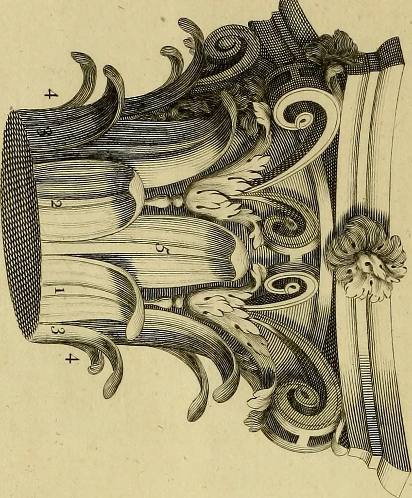 An illustration from Rules and examples of perspective proper for painters and architects, etc. in English and Latin :‡bcontaining a most easie and expeditious method to delineate in perspective all designs relating to architecture, after a new manner, wholly free from the confusion of occult lines /‡cby that great master thereof, Andrea Pozzo, Soc. Jef. engraven in 105 ample folio plates, and adorn'd with 200 initial letters to the explanatory discourses ; printed from copper-plates ony best paper by John Sturt ; done into English from the original printed at Rome 1693 in Lat. and Ital. by Mr John James of Greenwich, 1693, leaf 99