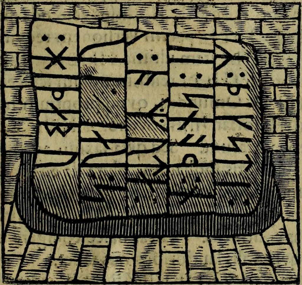 An illustration from Runir [in Runic characters], seu, Danica literatura antiqvissima, 1651, leaf 420