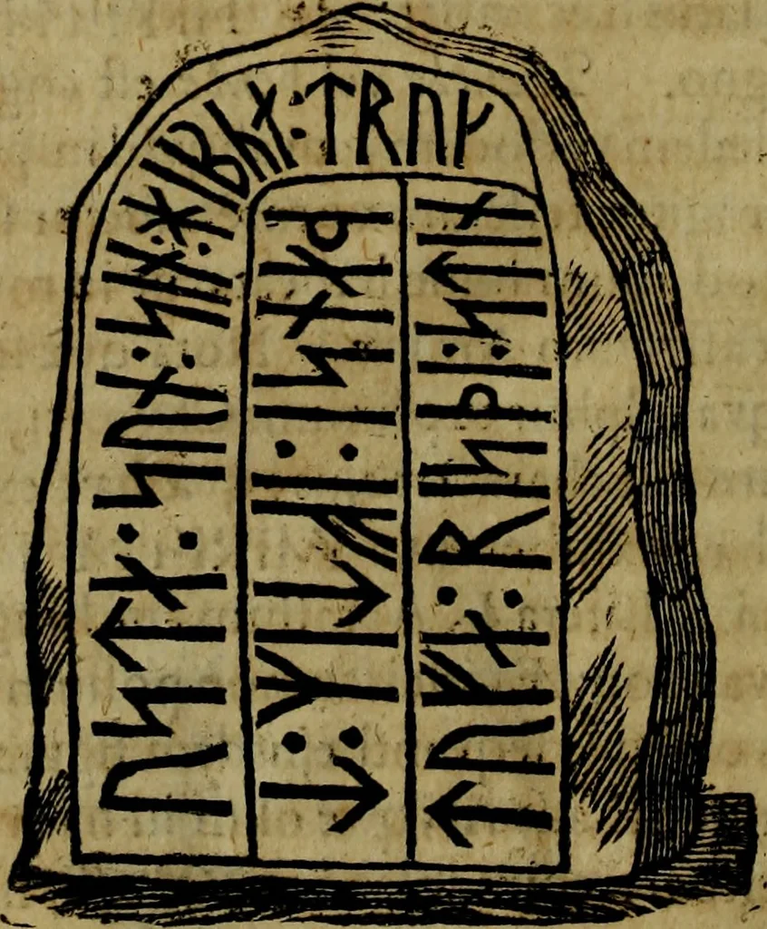An illustration from Runir [in Runic characters], seu, Danica literatura antiqvissima, 1651, leaf 425