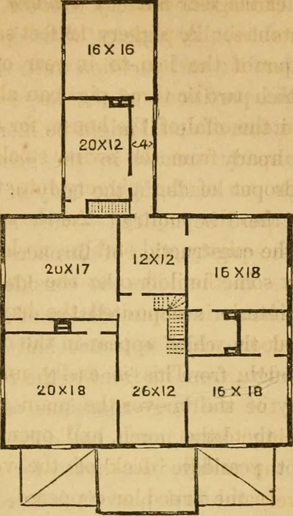 An illustration from Rural architecture : being a complete description of farm houses, cottages and out buildings ... together with lawns, pleasure grounds and parks; the flower, fruit and vegetable gardens : also, useful and ornamental domestic animals for the country resident ... also, the best method of conducting water into cattle yards and houses, 1860, leaf 152