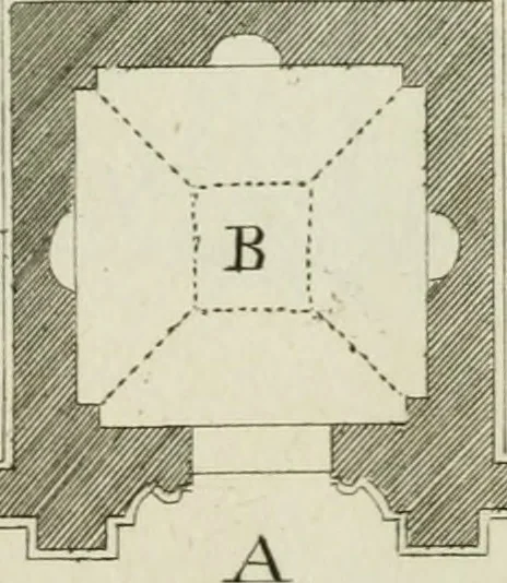 An illustration from Rural architecture in the Gothick taste : being twenty new designs, for temples, garden-seats, summer-houses, lodges, terminies, piers, &c. : on sixteen copper plates : with instructions to workmen, and hints where with most advantage to be erected, 1752, leaf 18
