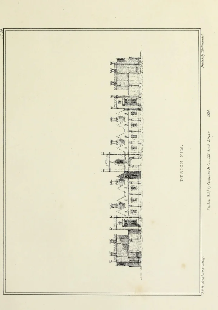 An illustration from Rural architecture : being a series of designs for ornamental cottages, 1828, leaf 160