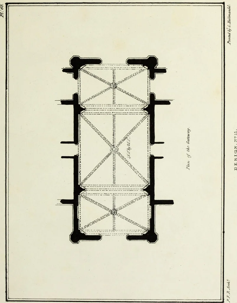 An illustration from Rural architecture : being a series of designs for ornamental cottages, 1828, leaf 176