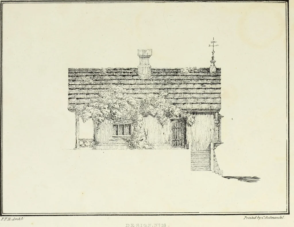An illustration from Rural architecture : being a series of designs for ornamental cottages, 1828, leaf 190