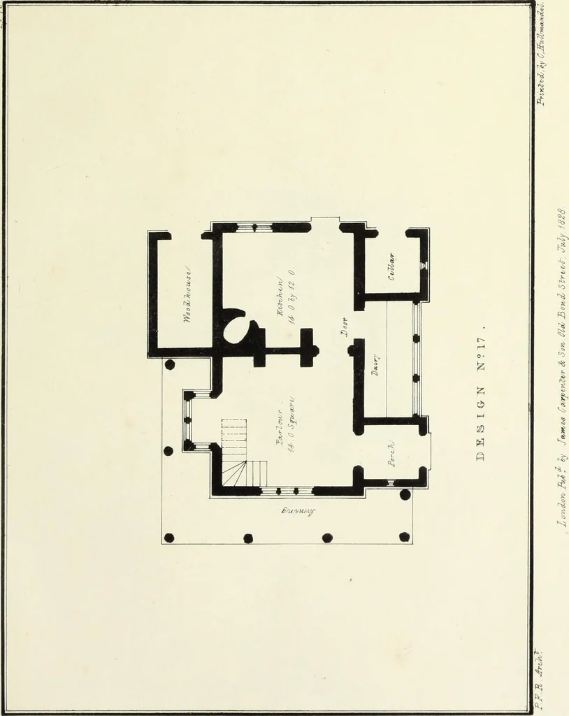 An illustration from Rural architecture : being a series of designs for ornamental cottages, 1828, leaf 196
