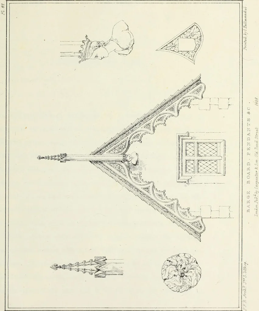 An illustration from Rural architecture : being a series of designs for ornamental cottages, 1828, leaf 218