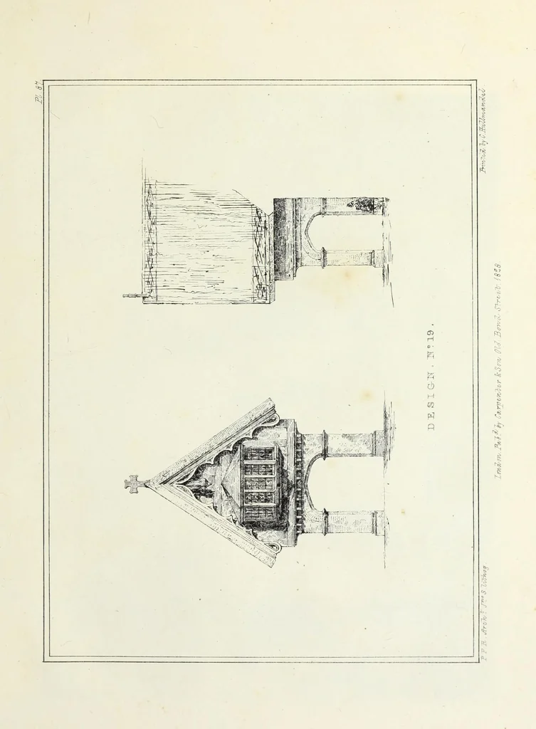 An illustration from Rural architecture : being a series of designs for ornamental cottages, 1828, leaf 230