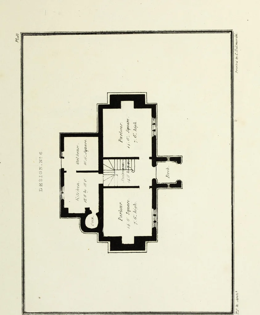 An illustration from Rural architecture : being a series of designs for ornamental cottages, 1828, leaf 66