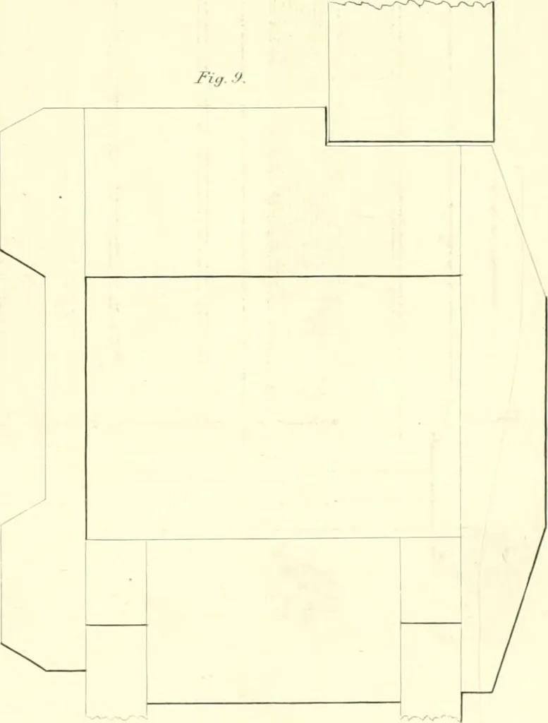 An illustration from Rural architecture: consisting of classic dwellings, Doric, Ionic, Corinthian and Gothic, and details connected with each of the orders; embracing plans, elevations parallel and perspective, specifications, estimates, framing, etc. for private houses and churches. Designed for the United States of America, 1843, leaf 180