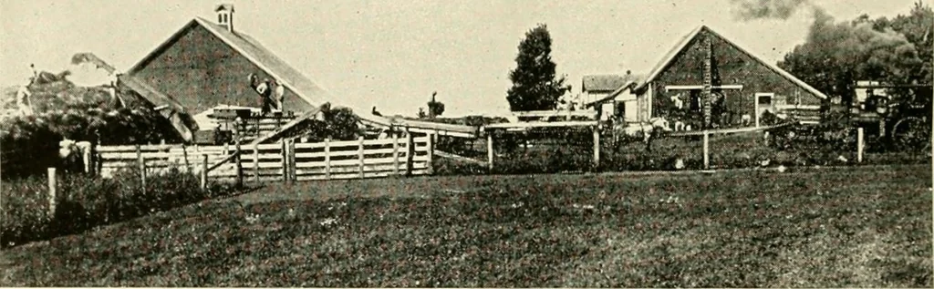 An illustration from Rural church life in the Middle West, as illustrated by Clay County, Iowa, and Jennings County, Indiana, with comparative data from studies of thirty-five middle western counties, 1922, leaf 35