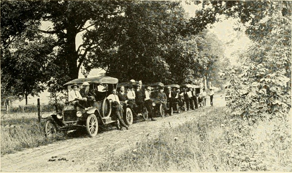 An illustration from Rural church life in the Middle West, as illustrated by Clay County, Iowa, and Jennings County, Indiana, with comparative data from studies of thirty-five middle western counties, 1922, leaf 48