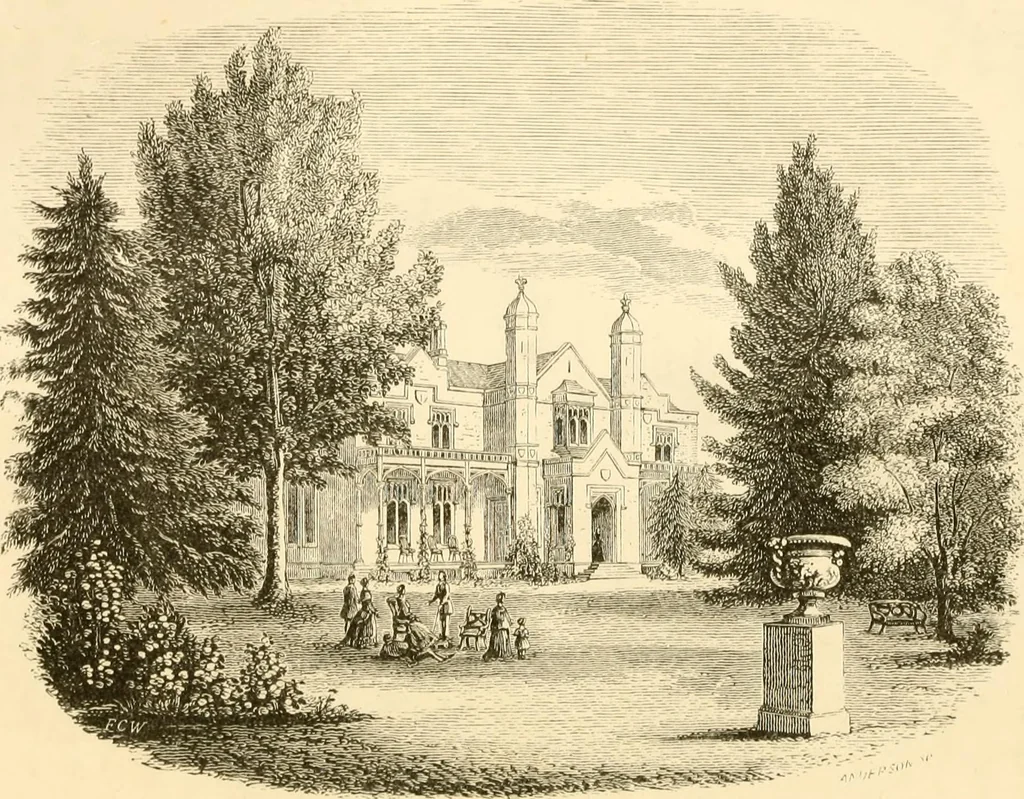 An illustration from Rural essays, 1853, leaf 33