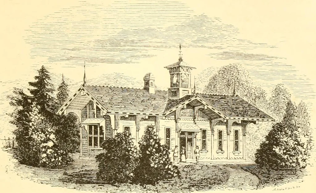 An illustration from Rural essays, 1853, leaf 358