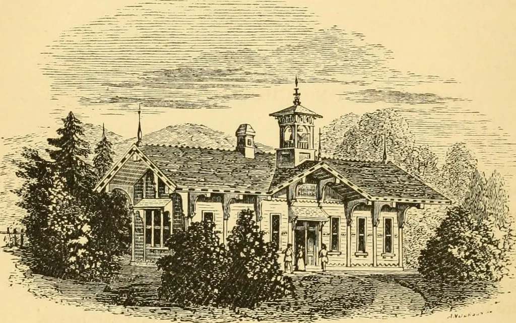 An illustration from Rural essays, 1853, leaf 351