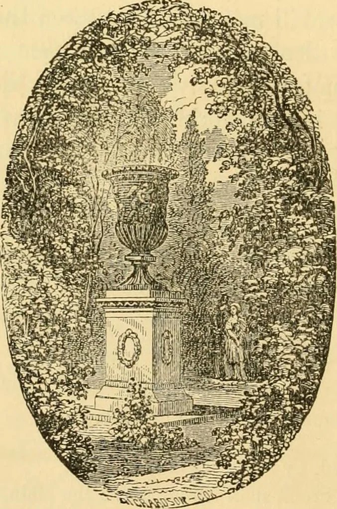 An illustration from Rural essays, 1853, leaf 67
