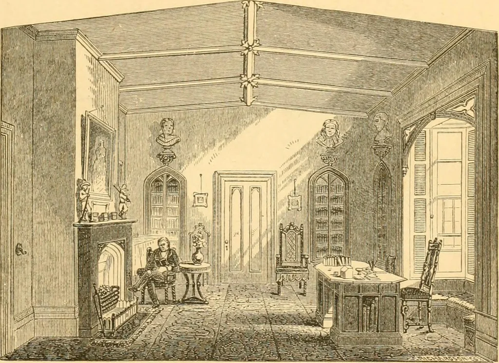 An illustration from Rural essays, 1853, leaf 8