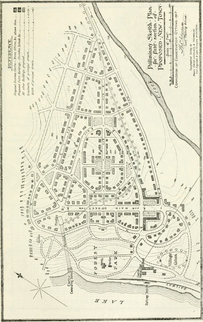 An illustration from Rural planning and development, a study of rural conditions and problems in Canada, 1917, leaf 108