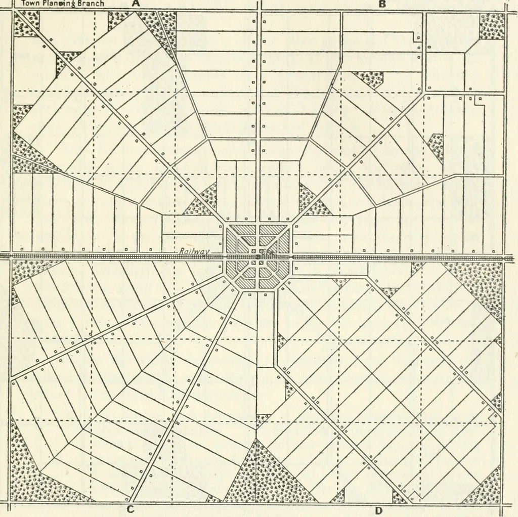 An illustration from Rural planning and development, a study of rural conditions and problems in Canada, 1917, leaf 98