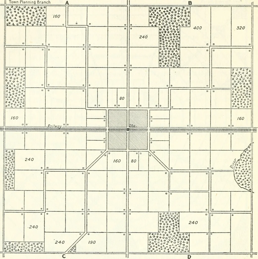 An illustration from Rural planning and development, a study of rural conditions and problems in Canada, 1917, leaf 99