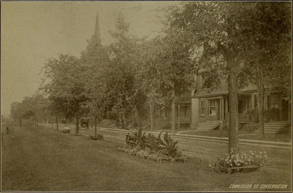 An illustration from Rural planning and development; a study of rural conditions and problems in Canada, 1917, leaf 124