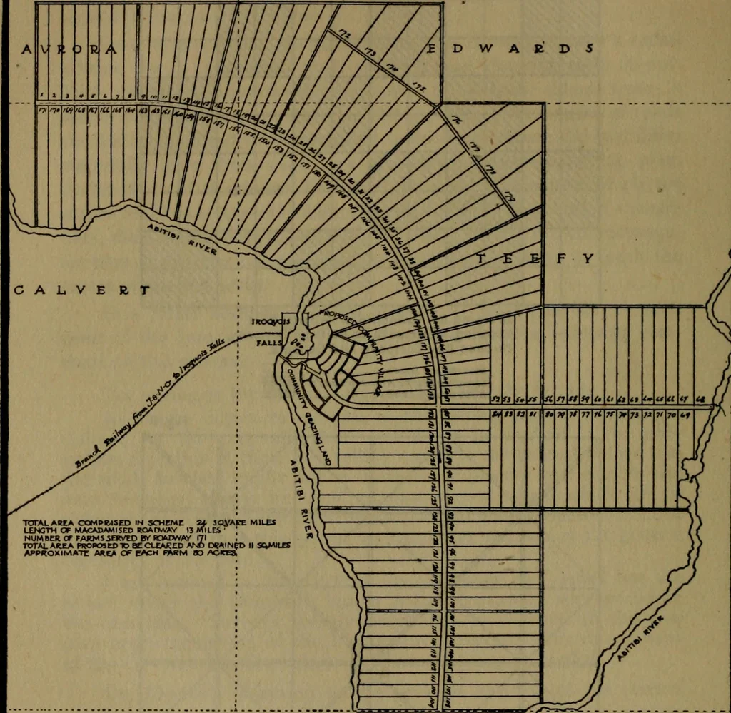 An illustration from Rural planning and development; a study of rural conditions and problems in Canada, 1917, leaf 87