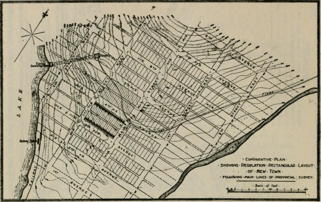 An illustration from Rural planning and development; a study of rural conditions and problems in Canada, 1917, leaf 109