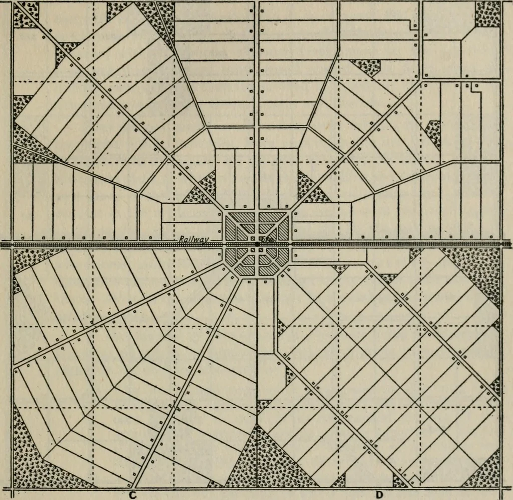 An illustration from Rural planning and development; a study of rural conditions and problems in Canada, 1917, leaf 98