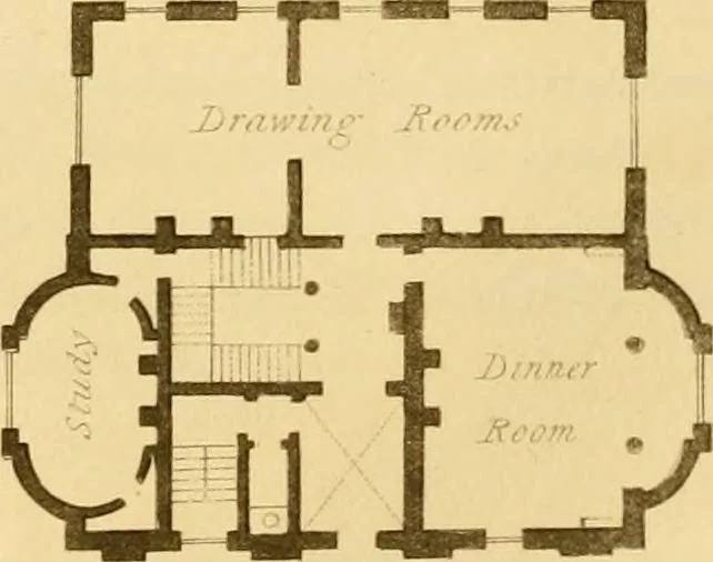An illustration from Rural residences: consisting of a series of designs for cottages, decorated cottages, small villas, and other ornamental buildings, 1818, leaf 101