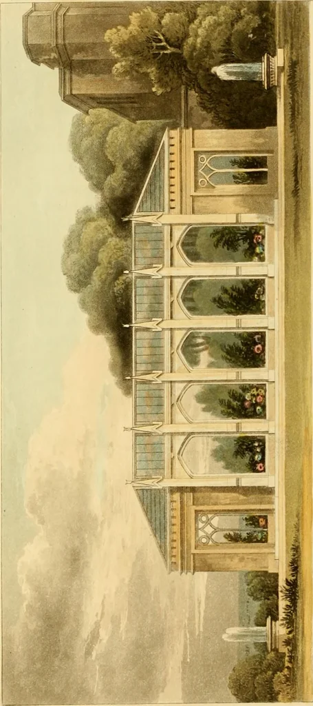An illustration from Rural residences: consisting of a series of designs for cottages, decorated cottages, small villas, and other ornamental buildings, 1818, leaf 131