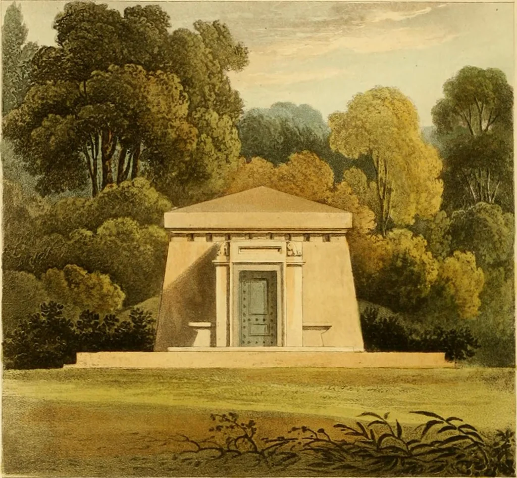 An illustration from Rural residences: consisting of a series of designs for cottages, decorated cottages, small villas, and other ornamental buildings, 1818, leaf 149