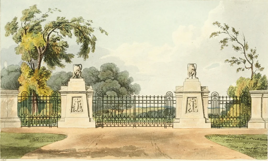 An illustration from Rural residences : a series of designs for cottages, decorated cottages, small villas..., 1818, leaf 121