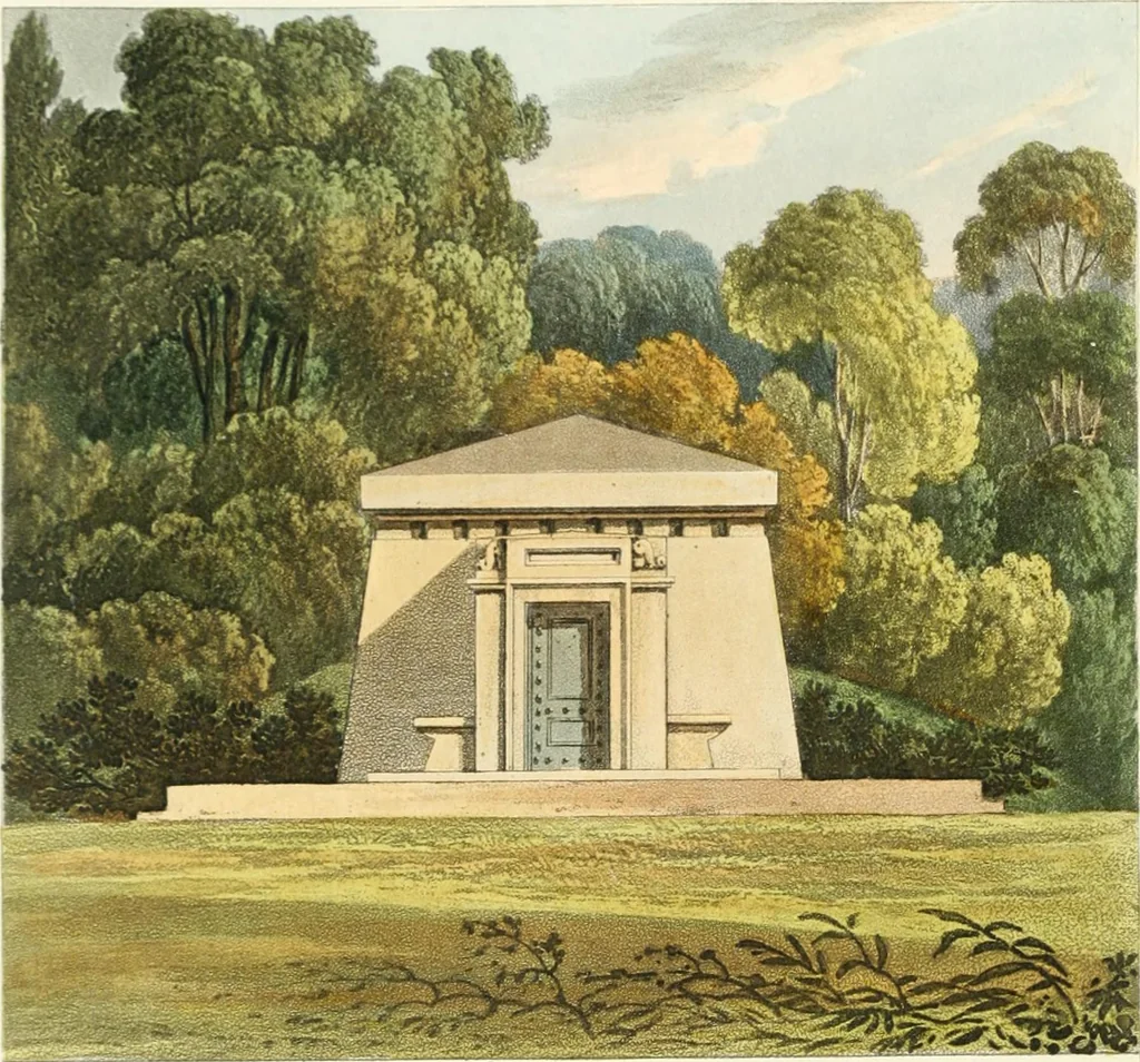 An illustration from Rural residences : a series of designs for cottages, decorated cottages, small villas..., 1818, leaf 145