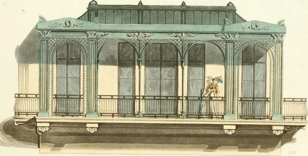 An illustration from Rural residences : a series of designs for cottages, decorated cottages, small villas..., 1818, leaf 155
