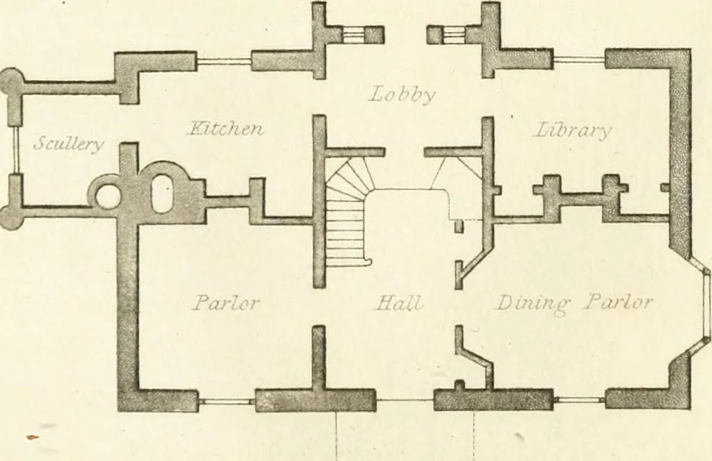 An illustration from Rural residences : a series of designs for cottages, decorated cottages, small villas..., 1818, leaf 57