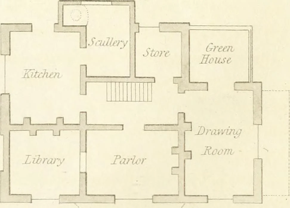An illustration from Rural residences : a series of designs for cottages, decorated cottages, small villas..., 1818, leaf 63