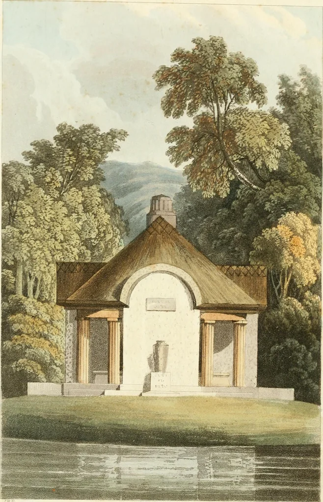 An illustration from Rural residences : a series of designs for cottages, decorated cottages, small villas..., 1818, leaf 7