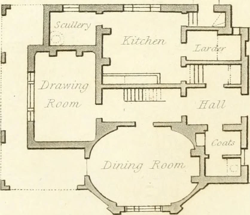 An illustration from Rural residences : a series of designs for cottages, decorated cottages, small villas..., 1818, leaf 81