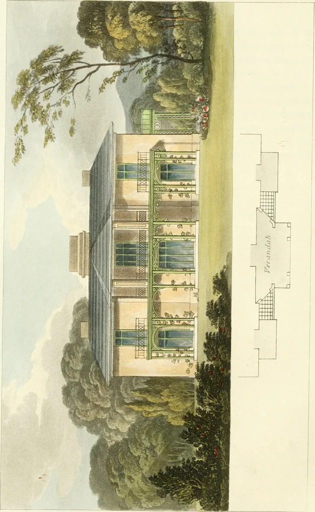 An illustration from Rural residences : a series of designs for cottages, decorated cottages, small villas..., 1818, leaf 87