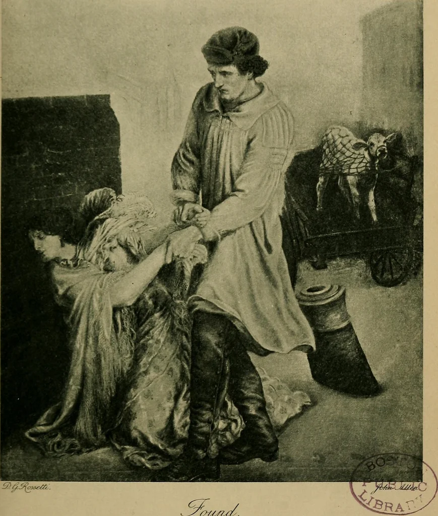 An illustration from Ruskin: Rossetti: preraphaelitism; papers 1854 to 1862, 1899, leaf 128