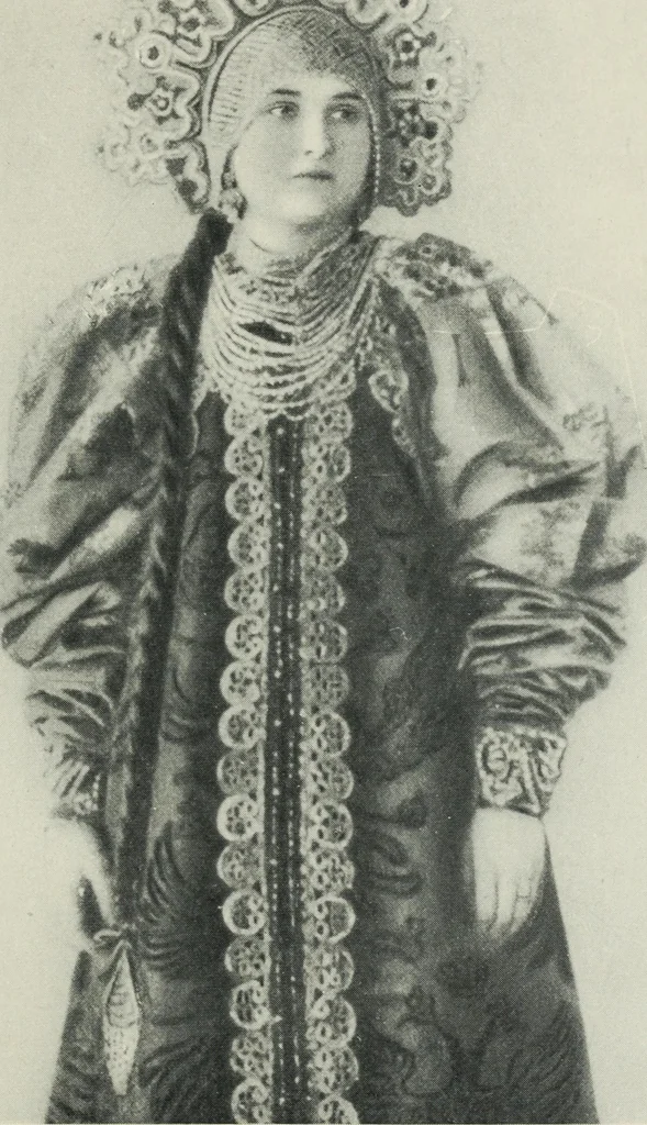 An illustration from Russian festivals and costumes for pageant and dance, 1921, leaf 62