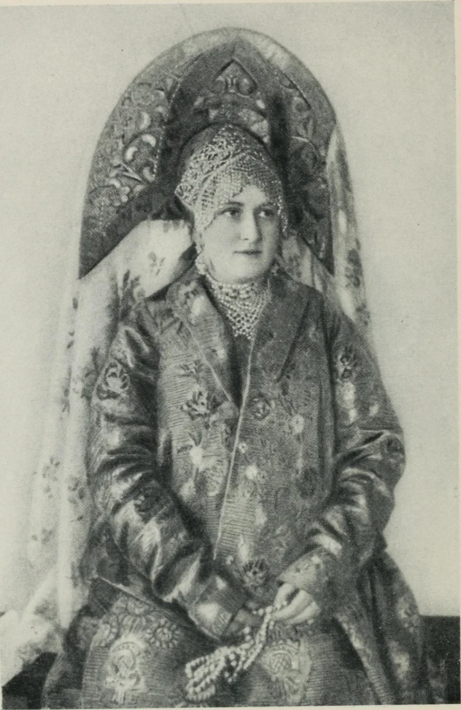 An illustration from Russian festivals and costumes for pageant and dance, 1921, leaf 63