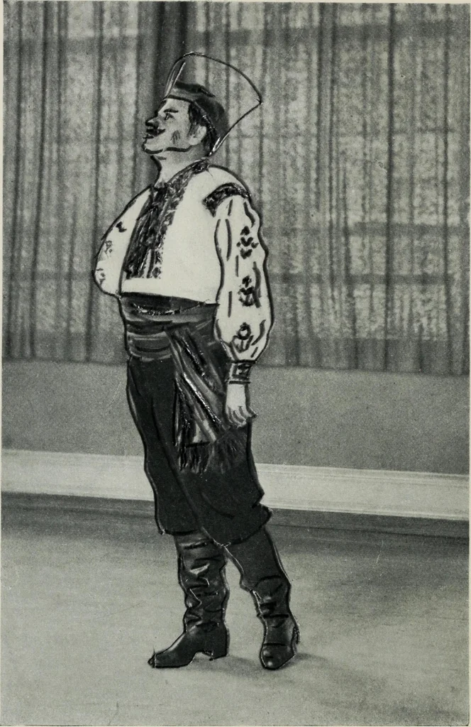 An illustration from Russian festivals and costumes for pageant and dance, 1921, leaf 7