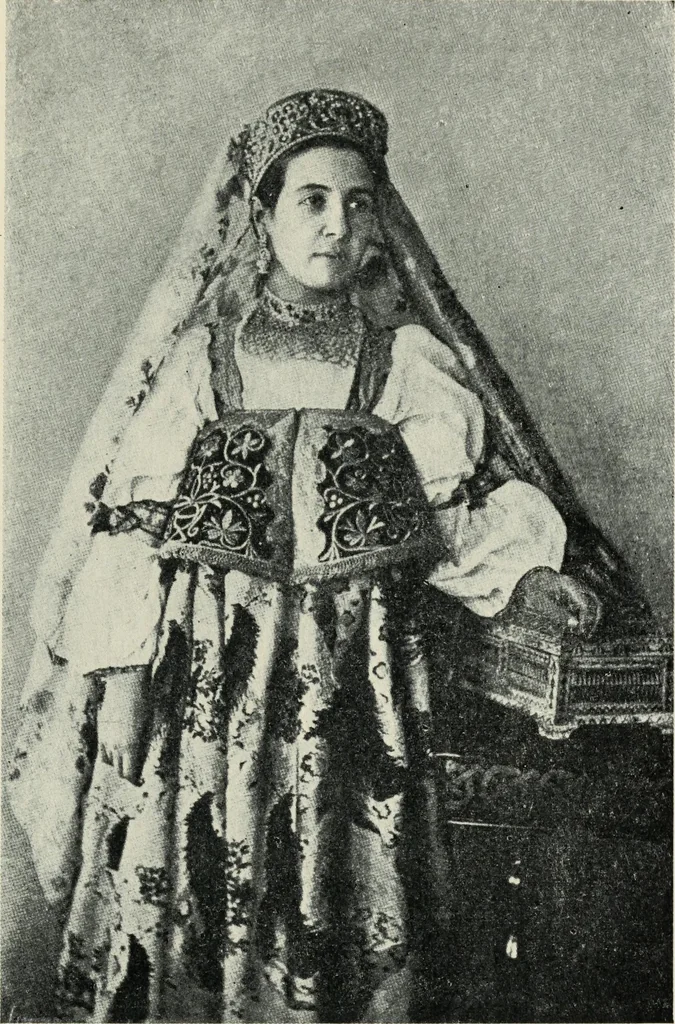An illustration from Russian festivals and costumes for pageant and dance, 1921, leaf 74