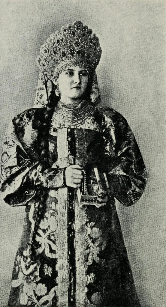 An illustration from Russian festivals and costumes for pageant and dance, 1921, leaf 75