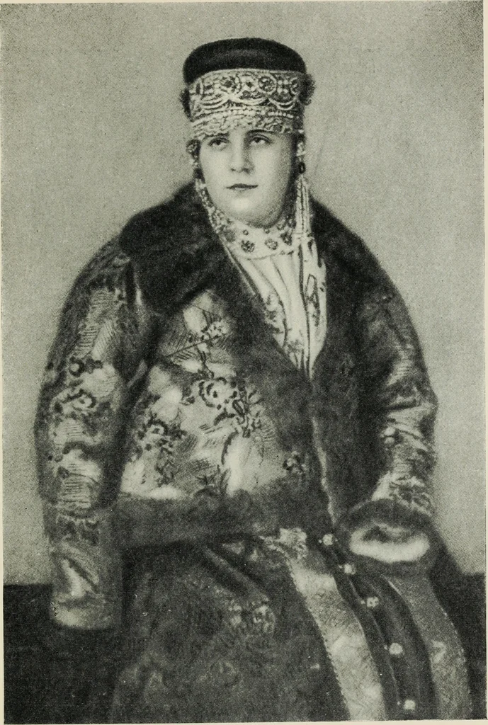 An illustration from Russian festivals and costumes for pageant and dance, 1921, leaf 80