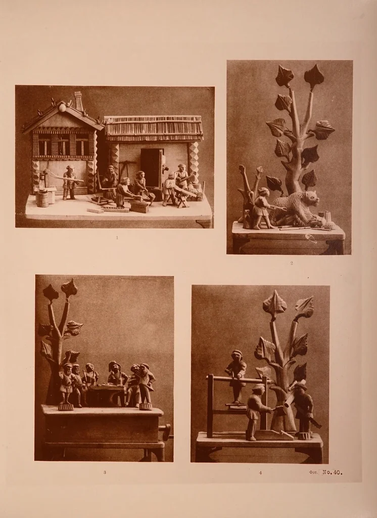 An illustration from Russian peasant art;, 1922, leaf 91