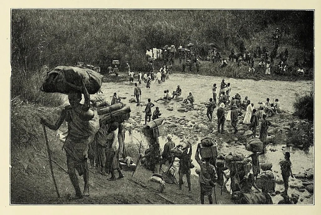 An illustration from Ruwenzori : an account of the expedition of Prince Luigi Amedeo of Savoy, duke of the Abruzzi, 1908, leaf 170