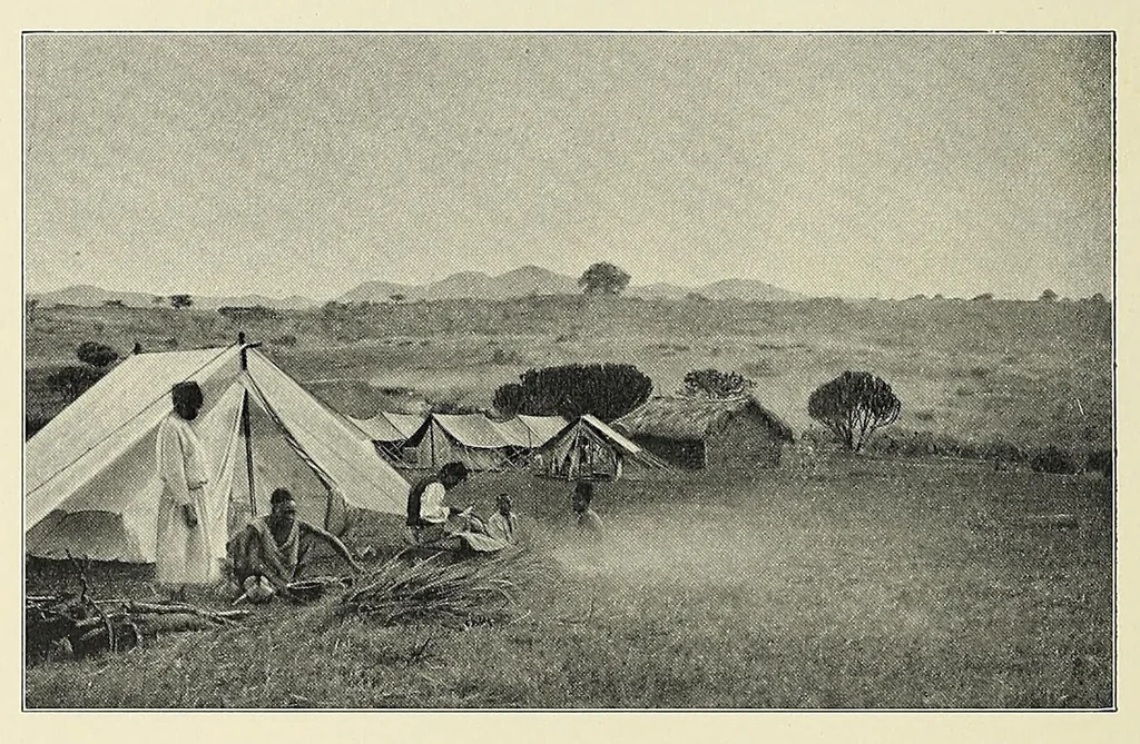 An illustration from Ruwenzori : an account of the expedition of Prince Luigi Amedeo of Savoy, duke of the Abruzzi, 1908, leaf 38